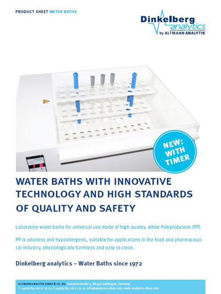 Product Sheet Water Baths 2024